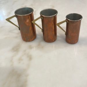 Copper measuring cups